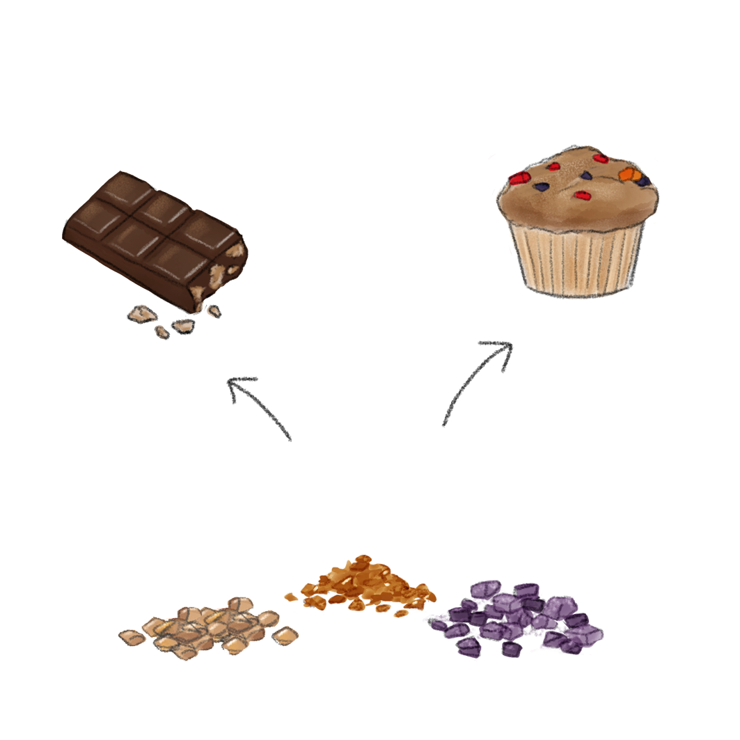 Cereal ingredients Gearomatiseerde granulaten